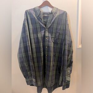 IZOD Non-iron Stretch Button Down Long Sleeve Shirt. Size 3XLT